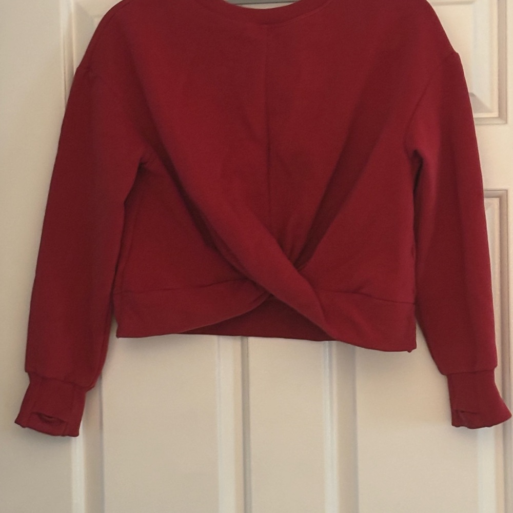 Athleta Girls Red Twist-Front Top